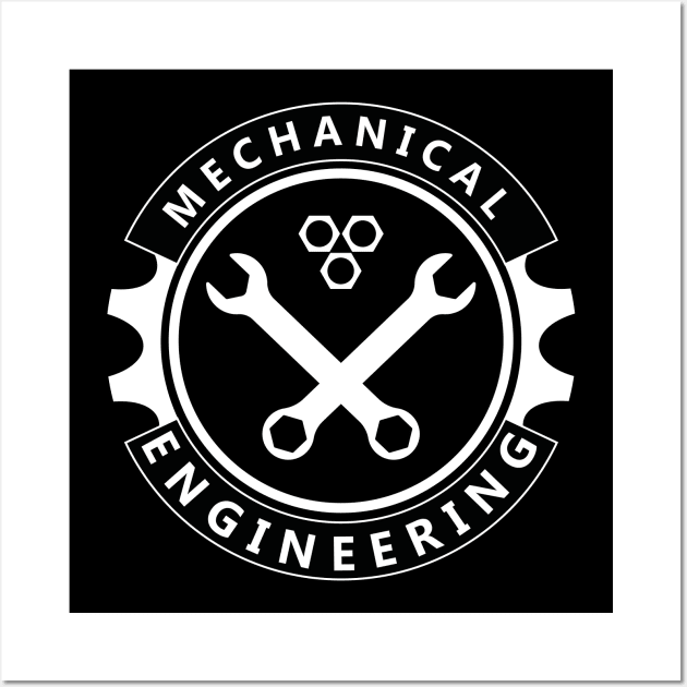 mechanical engineering, engineer funny logo design Wall Art by PrisDesign99